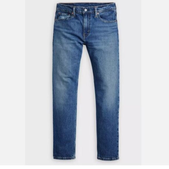Levi's Premium 502 W36 L34 Taper Fit Selvedge Men's Jeans Medium Wash Red Line